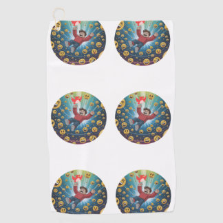 Fall in bubble  golfhanddoek