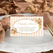 Fall in Love Boho Bridal Shower Display Shower Informatiekaartje