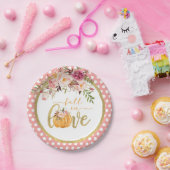 Fall in Love bord - Roze stippen (Feest)