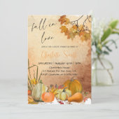 Fall in Love Bride-to-Be Party Kaart (Staand voorkant)