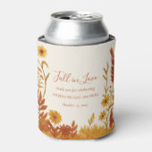 "Fall in Love" Bruiloft Thank You Favor Blikjeskoeler (Blikje Voorkant)