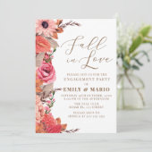 Fall In Love Engagement Invitation (Debout devant)