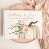 Fall In Love Girl Baby shower Citrouille livre d'h