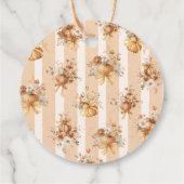 Fall in Love Pumpkin Bruidsfeest Dank Je Bedankjes Labels (Achterkant)