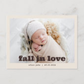 Fall in Love Sip and See Party Postcard Invitation (Devant)