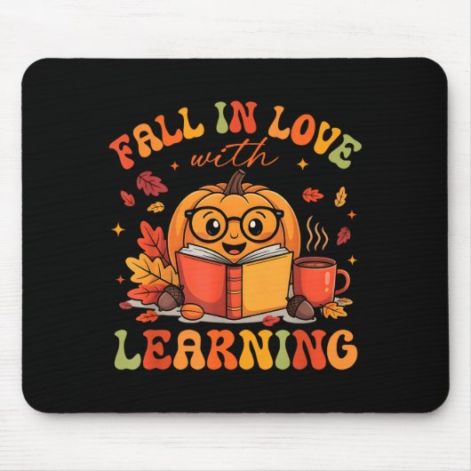 Fall In Love With Learning Autum Thanksgiving Teac Muismat (Voorkant)