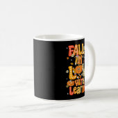 Fall In Love With Learning Autumn Thanksgiving Pum Koffiemok (Voorkant rechts)