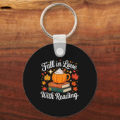 Fall In Love With Reading Autumn Pumpkin Mug Book  Sleutelhanger (Voorkant)