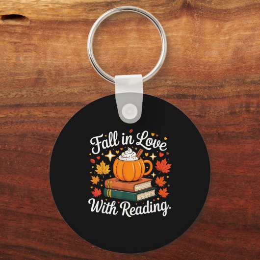 Fall In Love With Reading Autumn Pumpkin Mug Book  Sleutelhanger (Voorkant)
