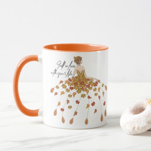 Fall in Love with Your Life Mok (Met donut)