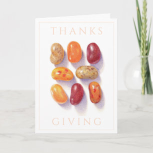 FALL JELLY BEANS Carte Thanksgiving