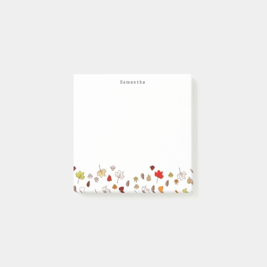 Fall laat gepersonaliseerde naam achter post-it® notes (Voorkant)