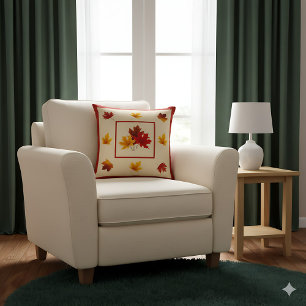 Fall Leaves Accent - Gezellig rustiek herfstdecor Kussen