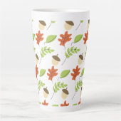 Fall Leaves Acorn Seasonal Latte Mok (Voorkant)