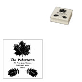 Fall Leaves, Add info, retour adres stempel (Gestempeld)