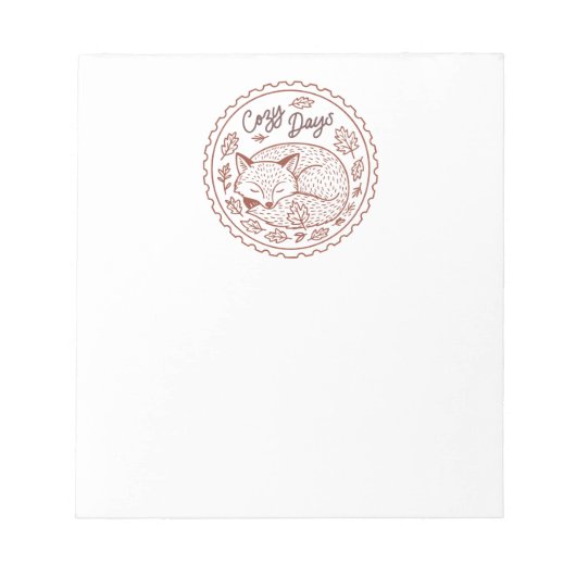 Fall Leaves Autumn Nature Notepad Notitieblok (Voorkant)