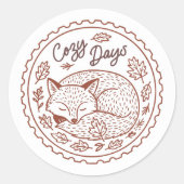 Fall Leaves Autumn Nature Sticker (Voorkant)