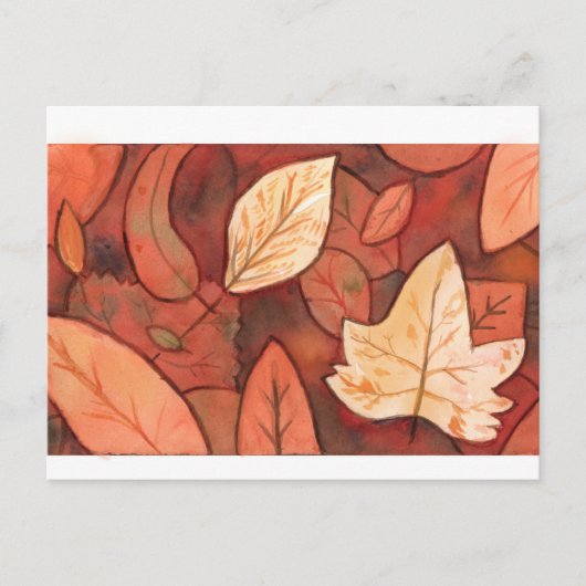 fall leaves briefkaart (Voorkant)