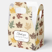 Fall Leaves Bruiloft Dank uw aangepaste tekst Bedankdoosjes (Geopend)