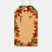 Fall Leaves Cadeaulabel (Achterkant)