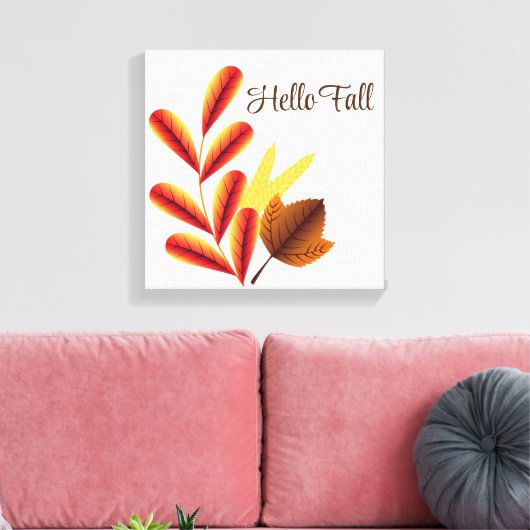 Fall Leaves Canvas Art (Insitu (Woonkamer))