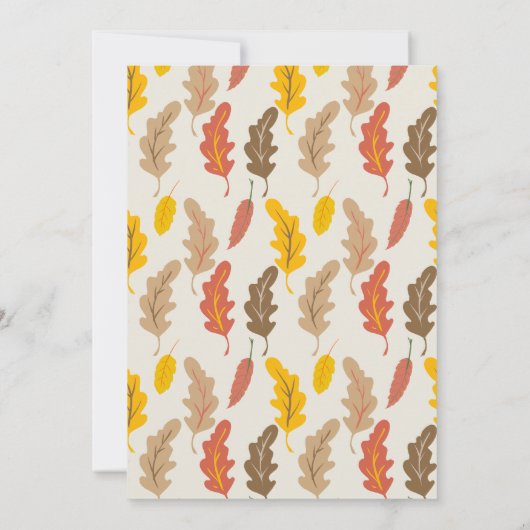 Fall Leaves Cocktail Party Invitation (Dos)