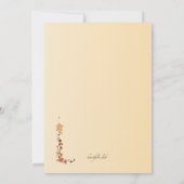 Fall Leaves Corner Invitation Kaart (Achterkant)