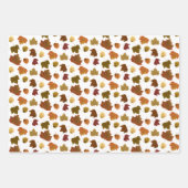 Fall Leaves, Custom Color Inpakpapier Vel (Voorkant 2)