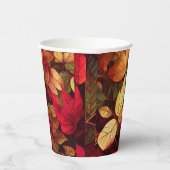 Fall Leaves Design Papieren Bekers (Rechts)