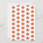 Fall Leaves Dinner Party Invitation Kaart (Achterkant)