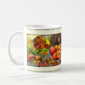 Fall Leaves en Apple Basket Coffee Mok (Links)