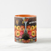Fall Leaves en Apple Basket Coffee Mok (Midden)