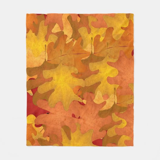 Fall Leaves Fleece Blanket Deken (Voorkant)