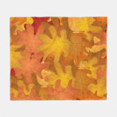 Fall Leaves Fleece Blanket Deken (Voorkant (Horizontaal))