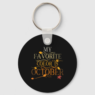 Fall Leaves Foliage Okt mijn favoriete kleur octob Sleutelhanger