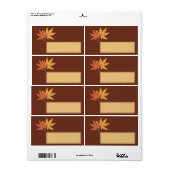 Fall Leaves Gift Label (Full Sheet)