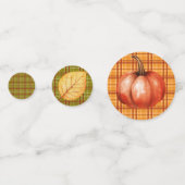 Fall Leaves & Gingham Confetti (Achterkanten)