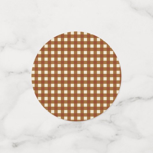 Fall Leaves & Gingham Confetti (Kleine voorkant)