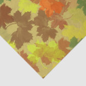 Fall Leaves - Golden Background Tissuepapier (Detail)