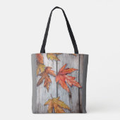 Fall Leaves Gray Draagtas (Achterkant)