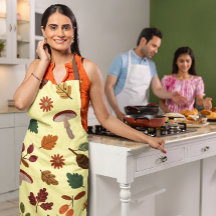 Fall Leaves & Harvest Pattern Schort