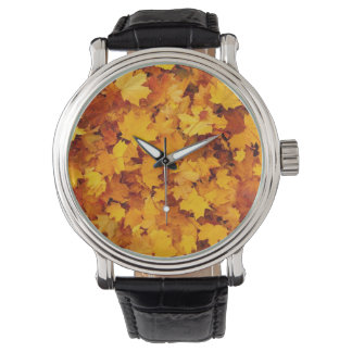 Fall Leaves Horloge