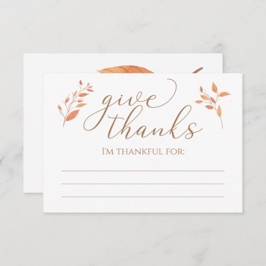 Fall Leaves Ik ben dankbaar voor de goede Thanksgi (Voorkant / Achterkant)