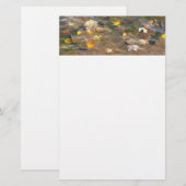 Fall Leaves in Pond Water Natuur Fotografie Briefpapier (Voorkant / Achterkant)