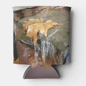 Fall Leaves in Waterfall II Autumn Photography Blikjeskoeler (Voorkant)