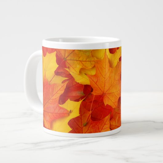 Fall Leaves Jumbo Beker (Voorkant links)