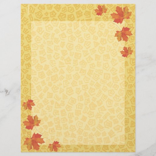 Fall Leaves Letterhead (Voorkant)