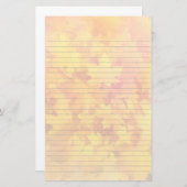 Fall Leaves Lined Schrijfpapier Briefpapier (Voorkant / Achterkant)