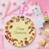 Fall Leaves Paper Plate Papieren Bordje (Feest)