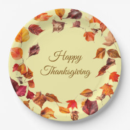 Fall Leaves Paper Plate Papieren Bordje